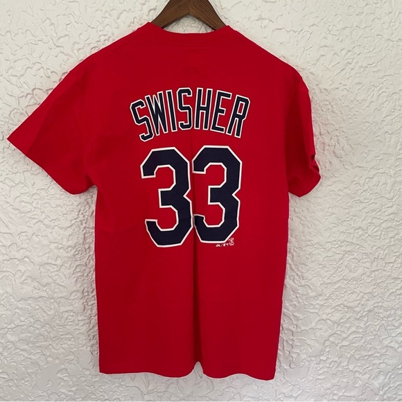 Cleveland Indians Nick Swisher T-Shirt Jersey Size Medium - Picture 3 of 6